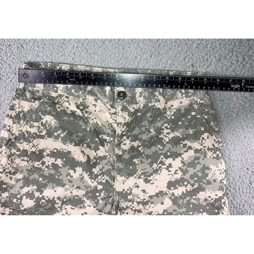 Military Cargo Pants Men 30x31 Digital ACU Camo Ripstop Utility Trousers Grunge